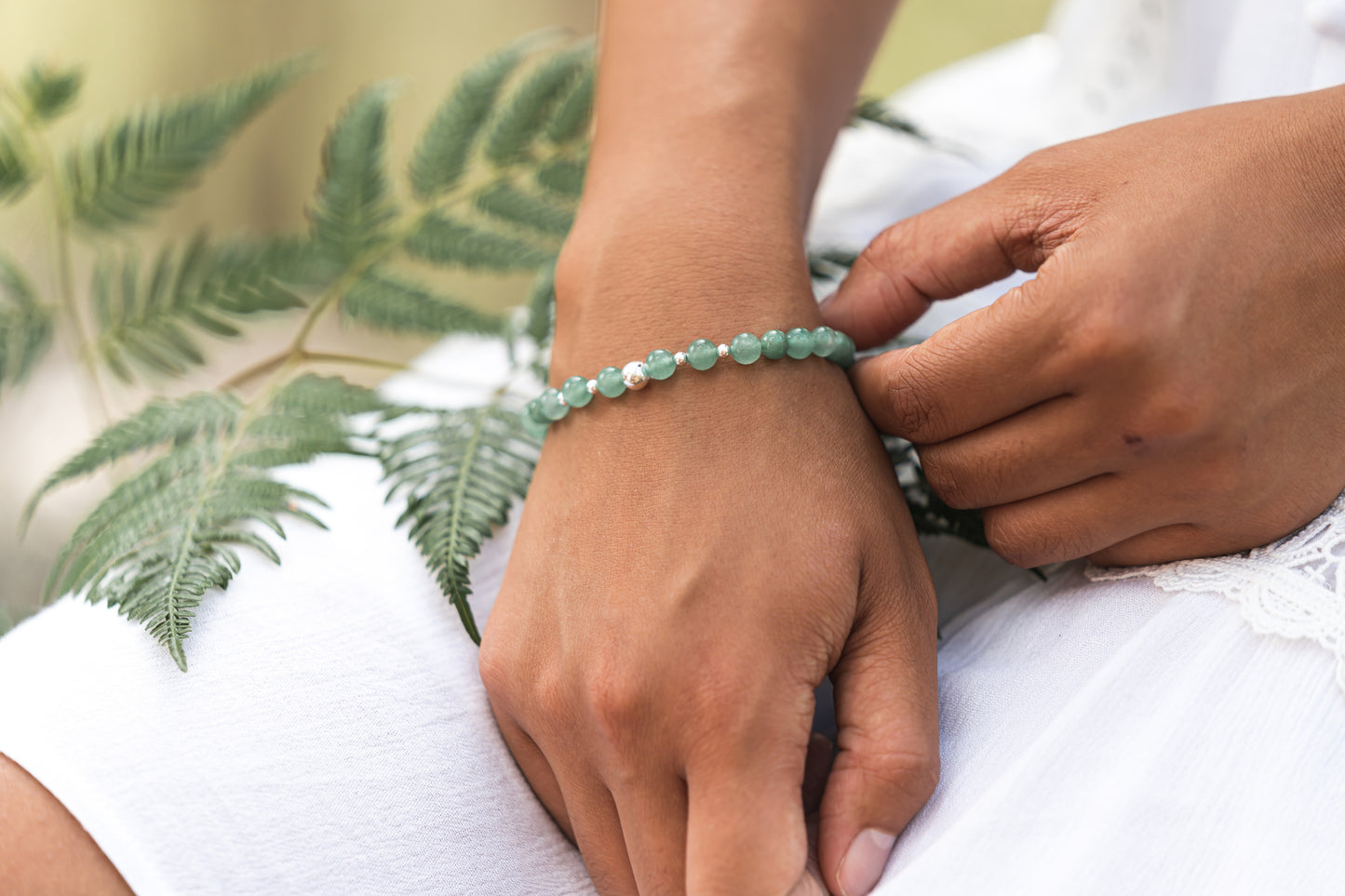 Persephone Bracelet (Abundance and Career Success) Green Aventurine