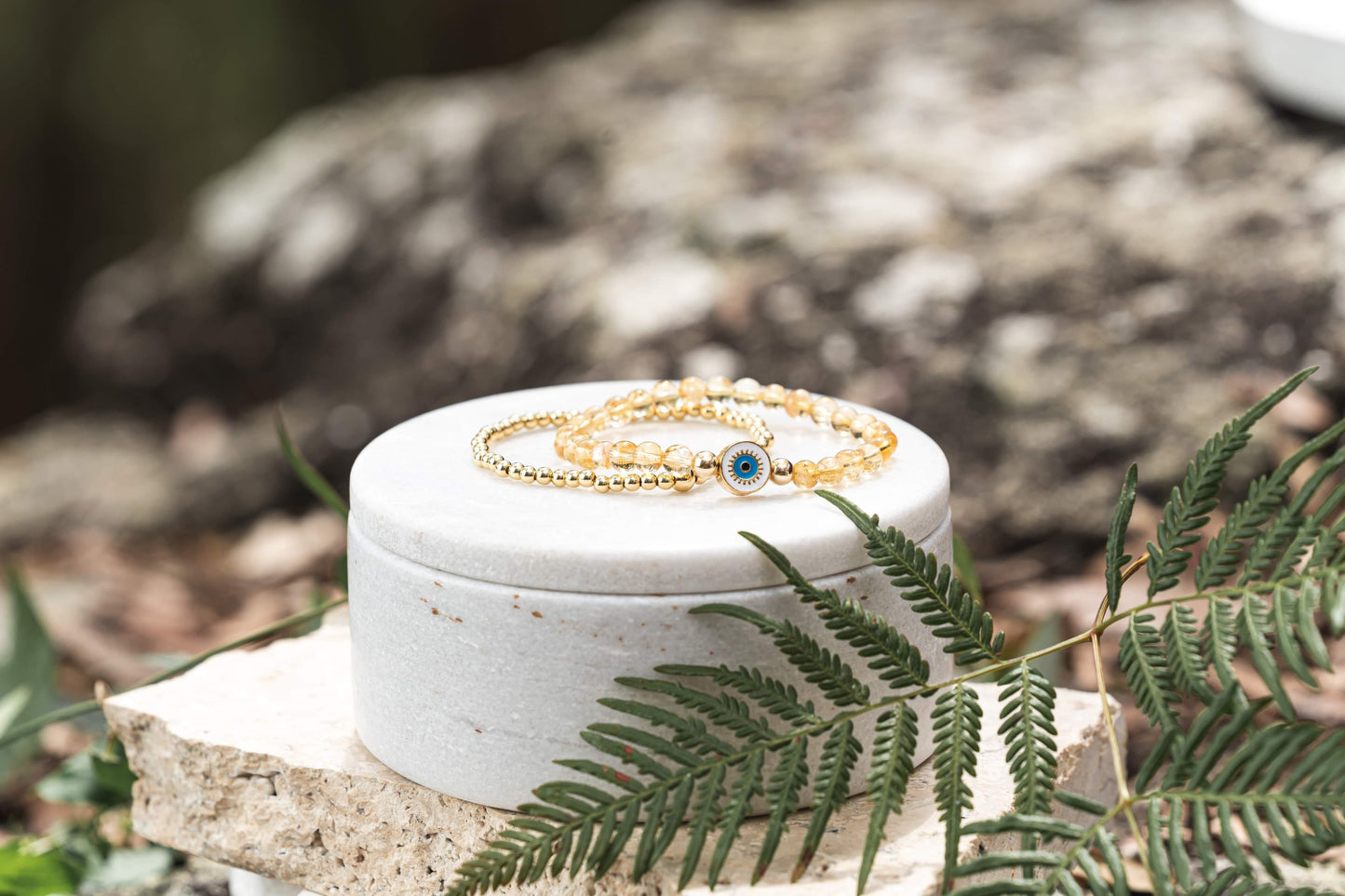 Thiea Bracelet (14k filled gold beads)