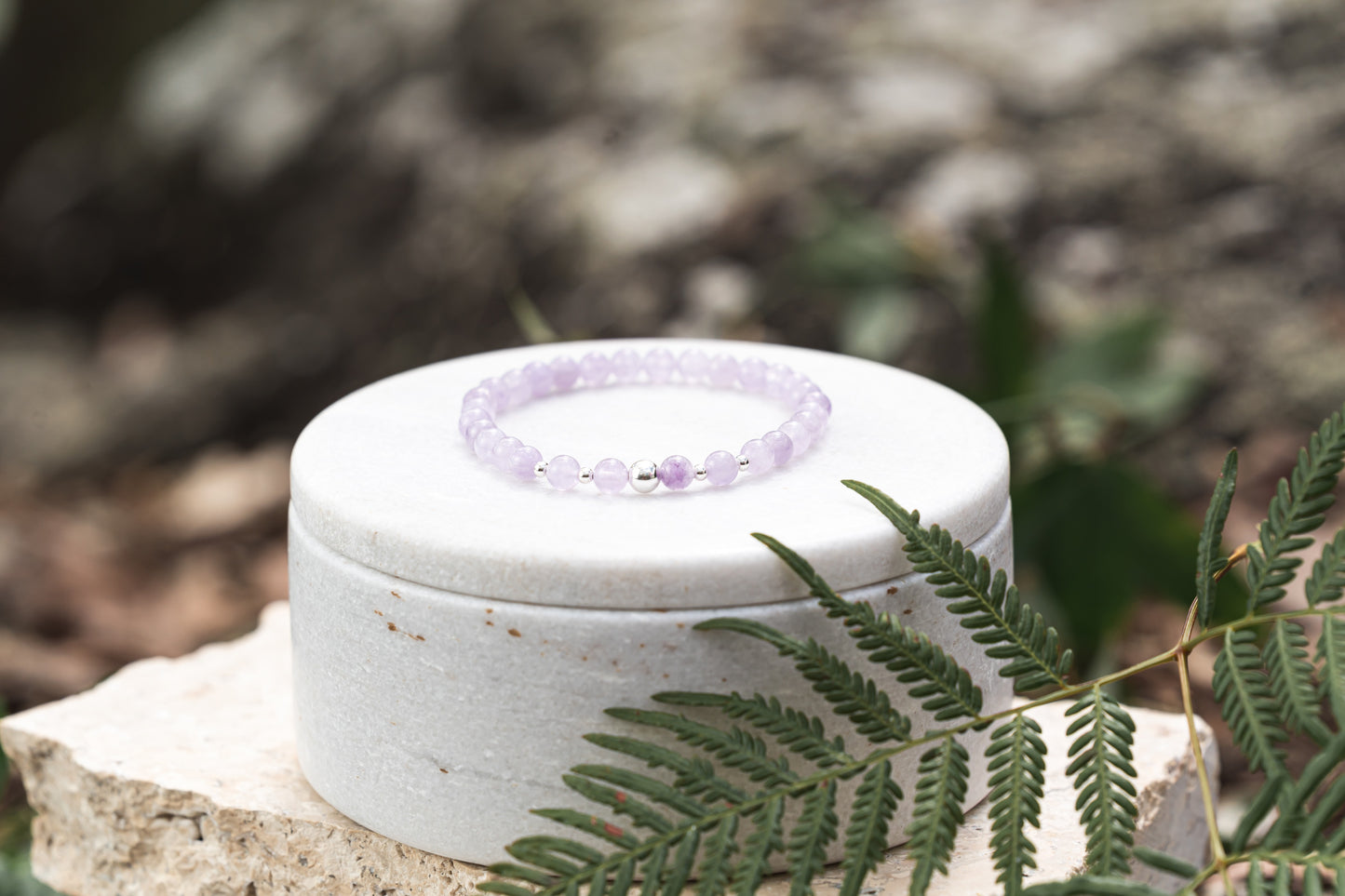 Bacchus Bracelet (Intuition and inner peace) Milky Amethyst