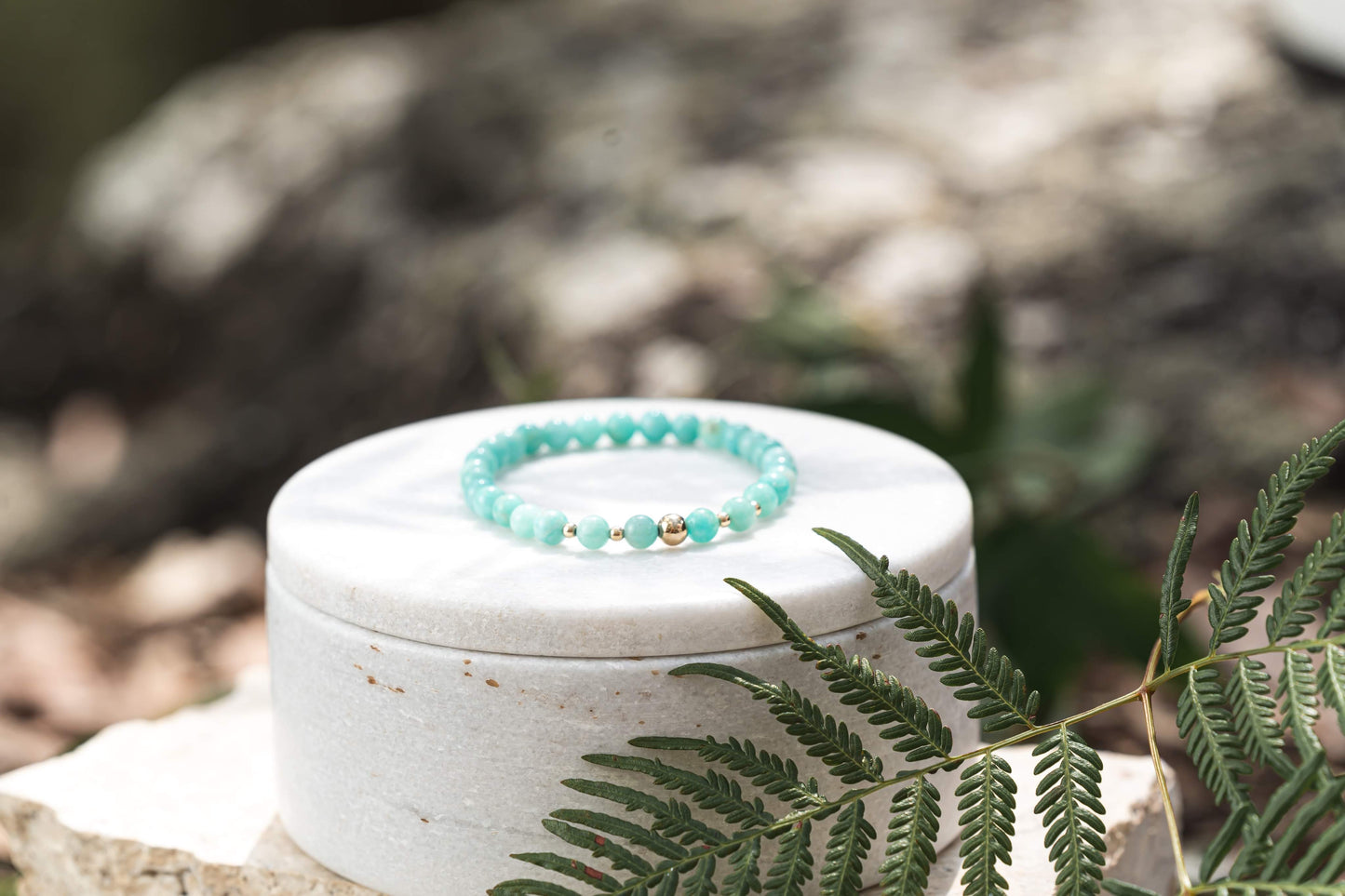 Athena Bracelet (healing, wisdom and courage) Amazonite
